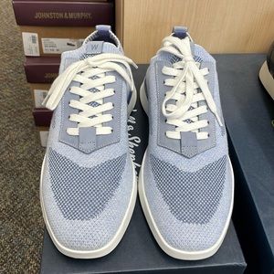 Wolf & Shepherd supremeknit trainer dusty blue